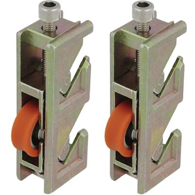 Amig Schuifraamrol Set van 2 stuks Afmeting 75 x 18 mm Verstelbare metalen behuizing Kogellager Ontworpen voor schuiframen Bichromaat staal Mod. COR26 Amig Schuifraamrol Set van 2 stuks Afmeting 75 x 18 mm Verstelbare metalen behuizing Kogellager Ontworpen voor schuiframen Bichromaat staal Mod. COR26