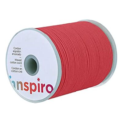 Innspiro 260316 Rood gewaxte katoenen koord - Snaren Innspiro 260316 Rood gewaxte katoenen koord - Snaren
