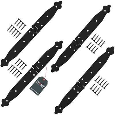 KOTARBAU ® Set van 4 ladeband, deurbanden, 150 x 200 x 35 mm, van gepoedercoat staal, deurscharnieren, deurscharnieren, inklapbaar, raamscharnier, houten deur, tuinpoort, scharnier, kistband KOTARBAU ® Set van 4 ladeband, deurbanden, 150 x 200 x 35 mm, van gepoedercoat staal, deurscharnieren, deurscharnieren, inklapbaar, raamscharnier, houten deur, tuinpoort, scharnier, kistband