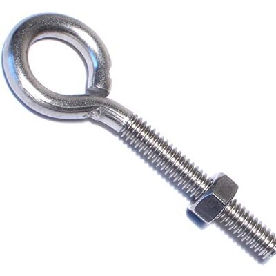 Hard-to-Find Fastener Moeilijk te vinden bevestigingsoog bouten met moeren 1/4-20 x 3-Inch Hard-to-Find Fastener Moeilijk te vinden bevestigingsoog bouten met moeren 1/4-20 x 3-Inch