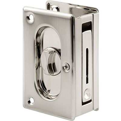 PRiME N 7367 Zakdeur Privacy Lock met Pull Vervang oude of beschadigde Pocket Deursloten snel en gemakkelijk Satijn Nikkel, 3-3/4 PRiME N 7367 Zakdeur Privacy Lock met Pull Vervang oude of beschadigde Pocket Deursloten snel en gemakkelijk Satijn Nikkel, 3-3/4
