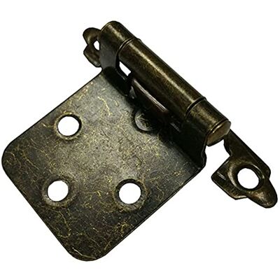 Merriway BH05999 Bulk Hardware Antiek Brons Amerock Stijl Zelf Sluiten Gezicht Frame Kast Scharnier, 3/8-Inch Pack van 2 Merriway BH05999 Bulk Hardware Antiek Brons Amerock Stijl Zelf Sluiten Gezicht Frame Kast Scharnier, 3/8-Inch Pack van 2