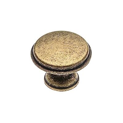 GTV Knop CENTO oud messing Ø 28 mm I Meubelknoppen met schroeven I Ronde kastknoppen keukenknoppen deurknop ladeknop handvat I schelp: verzinkt, geschilderd GTV Knop CENTO oud messing Ø 28 mm I Meubelknoppen met schroeven I Ronde kastknoppen keukenknoppen deurknop ladeknop handvat I schelp: verzinkt, geschilderd