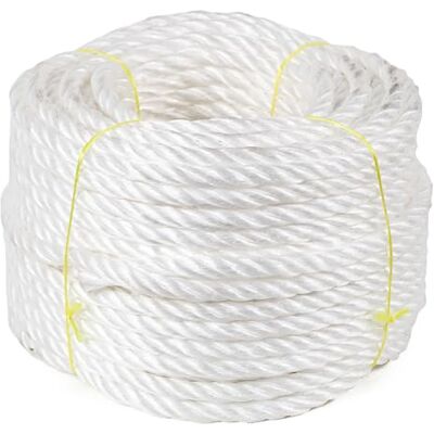 Flandria 363-krans touw van polypropyleen Ø 10 mm x 100 m, wit Flandria 363-krans touw van polypropyleen Ø 10 mm x 100 m, wit