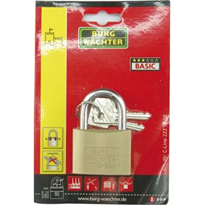 Burg Wächter 3041 Slot - Messing, 25mm, Sleutelslot Burg Wächter 3041 Slot - Messing, 25mm, Sleutelslot