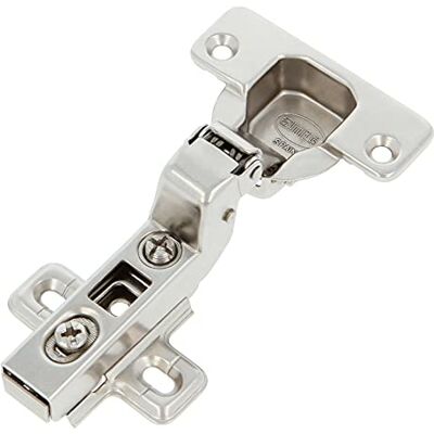 Amig Set van 2 komscharnieren Super Offset Voor montage van keukenkast- en kledingkastdeuren Ø35 mm Vernikkeld staal 110° opening Zilver Amig Set van 2 komscharnieren Super Offset Voor montage van keukenkast- en kledingkastdeuren Ø35 mm Vernikkeld staal 110° opening Zilver
