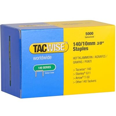 TACWISE 0342 Type 140/10mm Verzinkte Nieten voor Zwaar Gebruik, 5000 Stuks TACWISE 0342 Type 140/10mm Verzinkte Nieten voor Zwaar Gebruik, 5000 Stuks