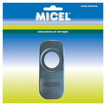 Micel 92617 Beschermbord voor deursloten, krasbestendig, roestvrij staal, zilverkleurig, 165 x 74,40 x 5 mm Micel 92617 Beschermbord voor deursloten, krasbestendig, roestvrij staal, zilverkleurig, 165 x 74,40 x 5 mm