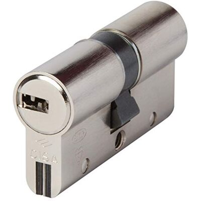 Cisa Astral Cilinder met Europees profiel, messing, zilver, 0A3S107012 Cisa Astral Cilinder met Europees profiel, messing, zilver, 0A3S107012