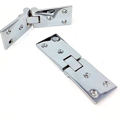 Merriway Bulk Hardware BH01713 Klaptafelscharnier chroom (verpakking à 2), wit, 2 stuks Merriway Bulk Hardware BH01713 Klaptafelscharnier chroom (verpakking à 2), wit, 2 stuks