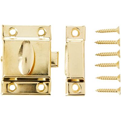 Merriway Bulk Hardware BH01552 50 mm kast-omkeerbare haak messing, wit Merriway Bulk Hardware BH01552 50 mm kast-omkeerbare haak messing, wit