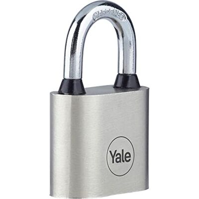Yale Y112/30/121/1 Iron Disc Hangslot 30mm Vernikkeld Gehard stalen beugel Extreme corrosiebestendigheid voor gebruik buitenshuis Yale Y112/30/121/1 Iron Disc Hangslot 30mm Vernikkeld Gehard stalen beugel Extreme corrosiebestendigheid voor gebruik buitenshuis