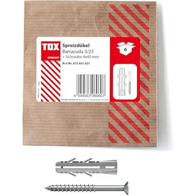 Barracuda 5x25 mm Uitbreidingsplug & Schroef - Wandankers & Schroeven Barracuda 5x25 mm Uitbreidingsplug & Schroef - Wandankers & Schroeven