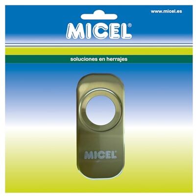 Micel 92617 Beschermbord voor deursloten, krasbestendig, roestvrij staal, goudkleurig, 165 x 74,40 x 5 mm Micel 92617 Beschermbord voor deursloten, krasbestendig, roestvrij staal, goudkleurig, 165 x 74,40 x 5 mm