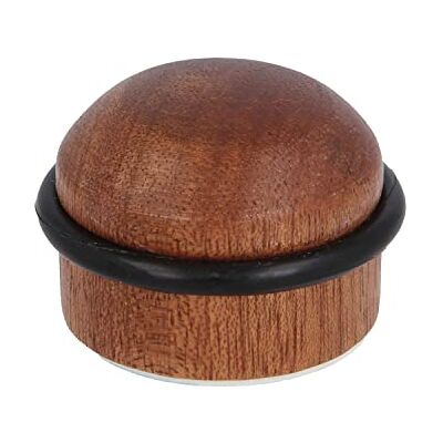 Amig Set van 2 zelfklevende deurstoppers Diameter 35 x 29 mm Model 412 Sapelli houtafwerking Vloermontage Inclusief schroeven en pluggen voor installatie Amig Set van 2 zelfklevende deurstoppers Diameter 35 x 29 mm Model 412 Sapelli houtafwerking Vloermontage Inclusief schroeven en pluggen voor installatie