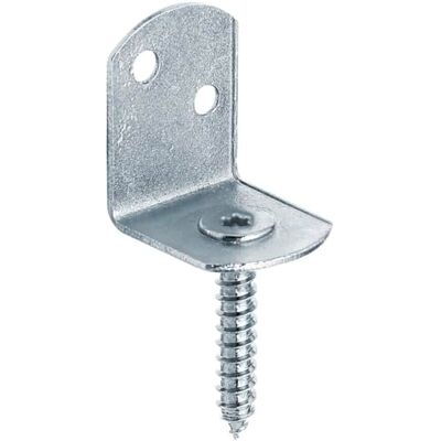Alberts 823757 gevlochten hekhouder L-vorm, zilver Alberts 823757 gevlochten hekhouder L-vorm, zilver