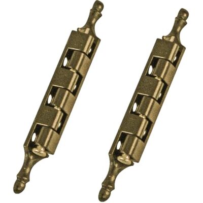 Amig Afneembaar scharnier Decoratief met dop Gemaakt van zamak Leerkleur Klassieke rustieke antieke stijl Voor draaideuren van kledingkasten en andere meubels Afmetingen: 95 x 9 mm Amig Afneembaar scharnier Decoratief met dop Gemaakt van zamak Leerkleur Klassieke rustieke antieke stijl Voor draaideuren van kledingkasten en andere meubels Afmetingen: 95 x 9 mm