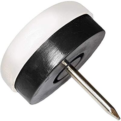 Adsamm PGR-N-WH-25-4 PGR-N-WH-25 4 x kunststof glijders met buffer en spijker, wit, Ø 25 mm Adsamm PGR-N-WH-25-4 PGR-N-WH-25 4 x kunststof glijders met buffer en spijker, wit, Ø 25 mm