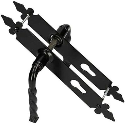 KOTARBAU ® Deurgreep PZ 72 mm Deurklink Deurklink Decoratief Zwart Universeel Binnen Buiten Smeedijzer Roestbestendig KOTARBAU ® Deurgreep PZ 72 mm Deurklink Deurklink Decoratief Zwart Universeel Binnen Buiten Smeedijzer Roestbestendig
