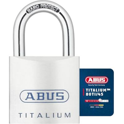 Abus Nano Protect Titalium Hangslot - 80ti/45ka8012 Abus Nano Protect Titalium Hangslot - 80ti/45ka8012