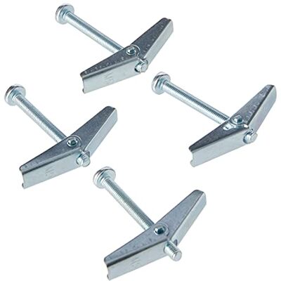 Merriway Bulk Hardware BH02495 Vleugel-veerkloppel met machineschroef M5 x 50 mm (verpakking à 4), wit, 5 x 50 mm, 4 stuks Merriway Bulk Hardware BH02495 Vleugel-veerkloppel met machineschroef M5 x 50 mm (verpakking à 4), wit, 5 x 50 mm, 4 stuks