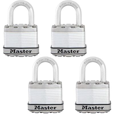 Master Lock M1XQ Magnum Heavy Duty Hangslot - 4 Pack Sleutels Gelijk Master Lock M1XQ Magnum Heavy Duty Hangslot - 4 Pack Sleutels Gelijk