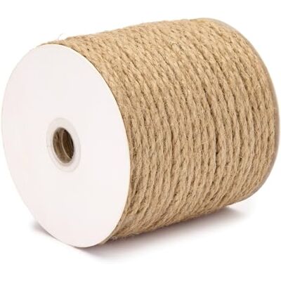 La cordeline Natuurlijk jute touw, gedraaid, 4 mm x 40 m, robuust koord voor knutselen, tuinieren, decoratie en handwerk La cordeline Natuurlijk jute touw, gedraaid, 4 mm x 40 m, robuust koord voor knutselen, tuinieren, decoratie en handwerk