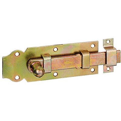 Alberts 115401 deurgrendel recht, met knopgreep en bevestigde lus galvanisch verzinkt, gechromateerd plaat 140 x 52 mm Alberts 115401 deurgrendel recht, met knopgreep en bevestigde lus galvanisch verzinkt, gechromateerd plaat 140 x 52 mm