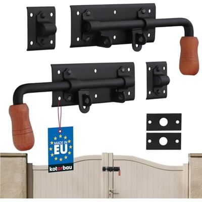 KOTARBAU ® deurvergrendeling 280 mm rechts links set 2 st. deurvergrendeling bout slotgrendel duwgreep poedergecoat vergrendelsluiting deurslot KOTARBAU ® deurvergrendeling 280 mm rechts links set 2 st. deurvergrendeling bout slotgrendel duwgreep poedergecoat vergrendelsluiting deurslot