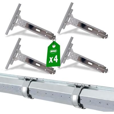 Amig Set van 4 rolluikbanden RVS en grijze polyamide 150 mm Corrosiebestendige bandhouder Verhoogt stabiliteit en duurzaamheid rolluiken Eenvoudige installatie Amig Set van 4 rolluikbanden RVS en grijze polyamide 150 mm Corrosiebestendige bandhouder Verhoogt stabiliteit en duurzaamheid rolluiken Eenvoudige installatie
