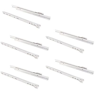 Emuca Ladelopers 300mm met gedeeltelijke verlenging in witte kleur, set van 5 schuifregelaars voor lade Emuca Ladelopers 300mm met gedeeltelijke verlenging in witte kleur, set van 5 schuifregelaars voor lade
