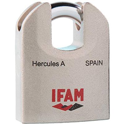 IFAM Hercules hangslot mod.A blisterverpakking voor deur en uitrusting IFAM Hercules hangslot mod.A blisterverpakking voor deur en uitrusting