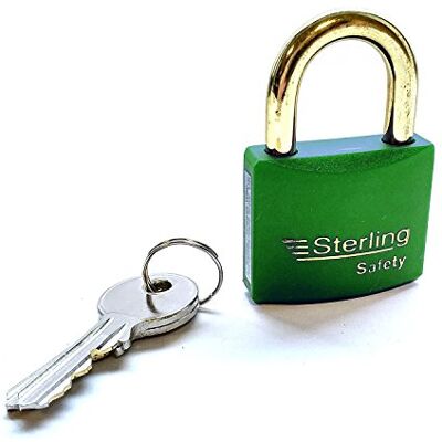 Sterling BL4G 40mm Lock Out hangsloten, Groen Sterling BL4G 40mm Lock Out hangsloten, Groen