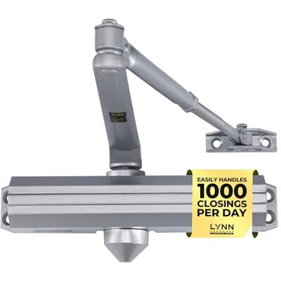 LYNN HARDWARE Medium/Op zwaar werk berekende Commerciële Deurdranger DC7016 Opgezette Oppervlakte, Grade 1 ADA & UL 3 Uur Brandclassificatie, Verstelbare Grootte 1-6 voor ingangen & Aluminium LYNN HARDWARE Medium/Op zwaar werk berekende Commerciële Deurdranger DC7016 Opgezette Oppervlakte, Grade 1 ADA & UL 3 Uur Brandclassificatie, Verstelbare Grootte 1-6 voor ingangen & Aluminium