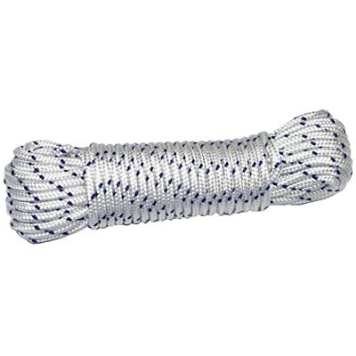 Amig Wit en blauw gevlochten nylon touw model 20190 Duurzaam en zacht multifunctioneel koord, ideaal voor varen of vissen, bouw, sport en spel, klussen en afmeren Afmetingen: Ø 4 mm x 10 m Amig Wit en blauw gevlochten nylon touw model 20190 Duurzaam en zacht multifunctioneel koord, ideaal voor varen of vissen, bouw, sport en spel, klussen en afmeren Afmetingen: Ø 4 mm x 10 m