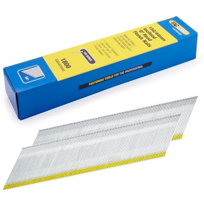 TACWISE 1834 Afwerknagels in Schuine Strips DA 15G / 44 mm, 1800 Stuks Verzinkte, D-kop TACWISE 1834 Afwerknagels in Schuine Strips DA 15G / 44 mm, 1800 Stuks Verzinkte, D-kop