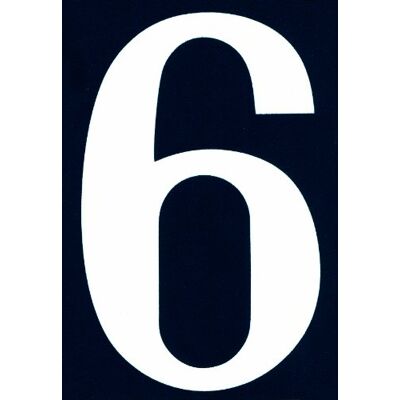 Symbol Symbool NA06 huisnummer PVC zelfklevend 110 x 40 mm cijfer 6 Symbol Symbool NA06 huisnummer PVC zelfklevend 110 x 40 mm cijfer 6