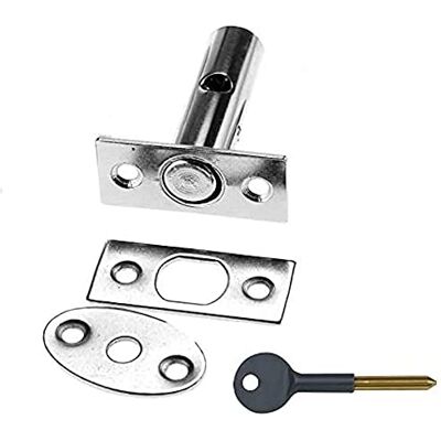 Merriway Bulk Hardware BH03299 63 mm verchroomd deurblad bouten en sleutels wit Merriway Bulk Hardware BH03299 63 mm verchroomd deurblad bouten en sleutels wit