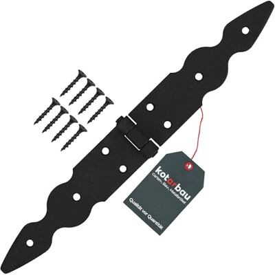 KOTARBAU ® Ladenband, deurbanden, 150 x 150 x 35 mm, van gepoedercoat staal, deurscharnier, deurband, zwart, scharnieren, inklapbaar, raamscharnier, houten deur, tuinpoort, scharnier, kistband KOTARBAU ® Ladenband, deurbanden, 150 x 150 x 35 mm, van gepoedercoat staal, deurscharnier, deurband, zwart, scharnieren, inklapbaar, raamscharnier, houten deur, tuinpoort, scharnier, kistband