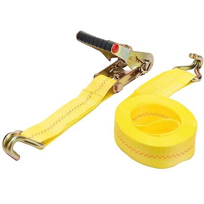 Keeper HAMPTON PROD 2" x 16' Heavy Duty Ratchet Tie-Down met dubbele J-haken 1,5 kg. Werkbelasting limiet en 4,5 kg Break Sterkte Keeper HAMPTON PROD 2" x 16' Heavy Duty Ratchet Tie-Down met dubbele J-haken 1,5 kg. Werkbelasting limiet en 4,5 kg Break Sterkte