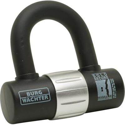 Burg-Wächter Sterling 100D 16mm Heavy Duty Verkocht Secure Diamond & Gold Hangslot U Lock Zwart Burg-Wächter Sterling 100D 16mm Heavy Duty Verkocht Secure Diamond & Gold Hangslot U Lock Zwart