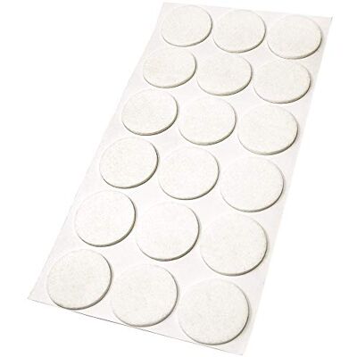 Adsamm ® / 18 x zelfklevende viltglijders/Wit/ø 36 mm/Rond/Meubelviltglijders met een dikte van 3,5 mm/Meubel- en vloerbescherming Adsamm ® / 18 x zelfklevende viltglijders/Wit/ø 36 mm/Rond/Meubelviltglijders met een dikte van 3,5 mm/Meubel- en vloerbescherming