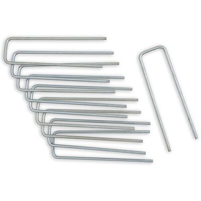 Provence Outillage Gegalvaniseerde stalen klemmen - 14x4cm - Bodem bevestigingsmiddel Provence Outillage Gegalvaniseerde stalen klemmen - 14x4cm - Bodem bevestigingsmiddel