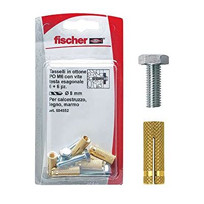 fischer Pluggen messing PO M8 TE K met schroef fischer Pluggen messing PO M8 TE K met schroef