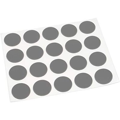 Adsamm ® / 20 x afdekdoppen Ø 1,3 cm grijs donker rond 0,45 mm dun, zelfklevende meubelpatches van ® Adsamm ® / 20 x afdekdoppen Ø 1,3 cm grijs donker rond 0,45 mm dun, zelfklevende meubelpatches van ®