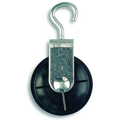 Chapuis VPCL4 riemschijf met haken – materiaal: verzinkt staal – belastbaarheid max. 40 kg, diameter: 60 mm, voor touw 8 mm, grijs/zwart. Chapuis VPCL4 riemschijf met haken – materiaal: verzinkt staal – belastbaarheid max. 40 kg, diameter: 60 mm, voor touw 8 mm, grijs/zwart.