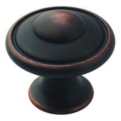 Amerock Allison Value Hardware Knauf Discus 4,8 cm (10 stuks) Transctioneel. 1-3/16" Diameter Olie-rubbed brons Amerock Allison Value Hardware Knauf Discus 4,8 cm (10 stuks) Transctioneel. 1-3/16" Diameter Olie-rubbed brons