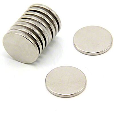 first4magnets First4magneten F405-N35-10 20 mm diameter x 2 mm dikke N35 Sterke Neodymium Magneten 2,3 kg trekken (verpakking van 10), zilver, 25 x 10 x 3 cm first4magnets First4magneten F405-N35-10 20 mm diameter x 2 mm dikke N35 Sterke Neodymium Magneten 2,3 kg trekken (verpakking van 10), zilver, 25 x 10 x 3 cm