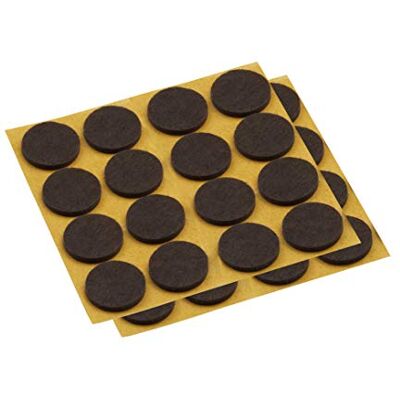 MEISTER - 645176 - Bruin - Ø28 mm - Felt pads MEISTER - 645176 - Bruin - Ø28 mm - Felt pads