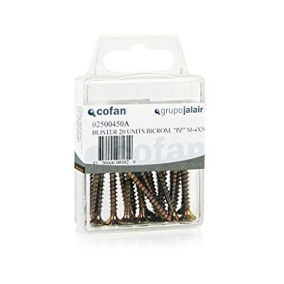 Cofan 02500440A spaanplaatschroeven M-4x40, 9-delige set Cofan 02500440A spaanplaatschroeven M-4x40, 9-delige set